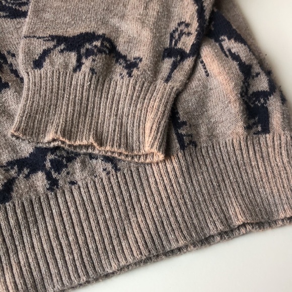 Gymboree Sweater Grizzly Bear Taupe w/Navy Blue Bears - Picture 6 of 7